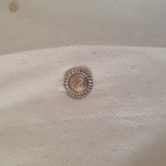 Cactus Jacket Western  Women Large Button Ivory Embroidered Embellished Pockets - Picture 12 of 17